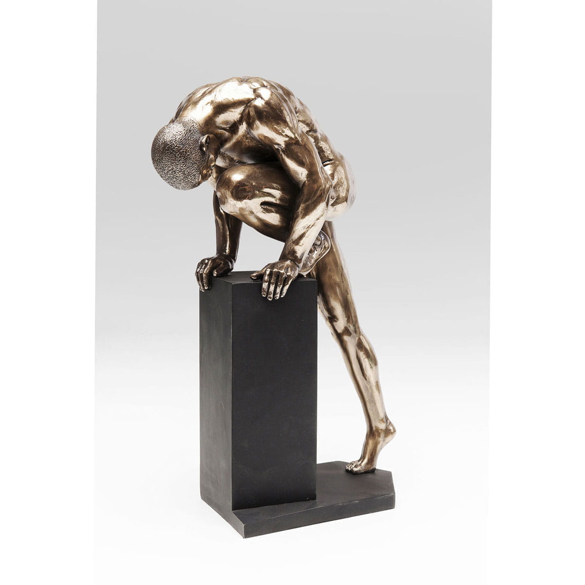 Deco Object Nude Man Stand Bronze Cm Kare Design