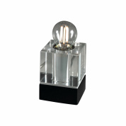 настольный светильник с прямоугольным основанием и цилиндрическим плафоном