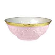 Taormina pink & gold salad bowl чаша, Villari