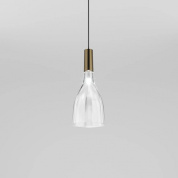 люстра с прозрачными стеклянными плафонами