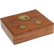 55303 Card Box Gamble Wood (7/part) Kare design декор