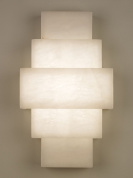 настенный светильник из алебастра в геометрической форме со скрытым креплением