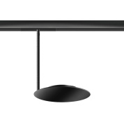 магнитная трековая система с подвесом и дисковым плафоном чёрного цвета