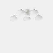 322698 Ideal Lux HERMES PL5 D60 BIANCO потолочный светильник белый