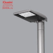 EQ41 Street iGuzzini Pole-mounted system - ST1.2 optic - Warm White - Midnight - ø46-60-76mm