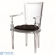 Marilyn Acrylic Arm Chair-Black Global Views кресло