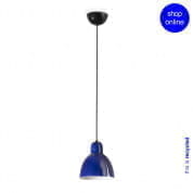 64259 Faro VENICE Кобальтово-синий подвесной светильник  глянцевый черный