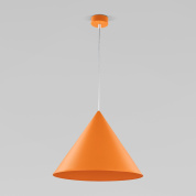подвесной светильник с широким коническим металлическим плафоном