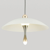 подвесной светильник с дисковидным плафоном и декоративной каплей