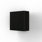 настенный светильник кубической формы темно-серого цвета