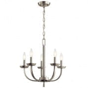 Kennewick 5 Light Chandelier Brushed Nickel люстра 52385NI Kichler