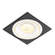 встраиваемый потолочный светильник квадратной формы с утопленным источником света