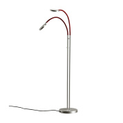 торшер с двумя регулируемыми изогнутыми штангами и направленным освещением