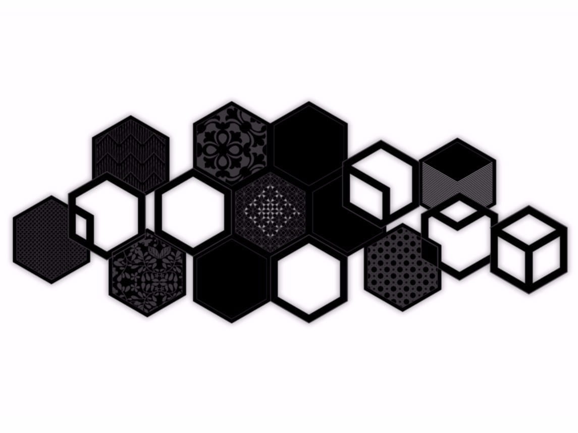 54 980. Гексагон узор. Узор из шестигранников. Соты черно белые. Орнамент шестиугольник.