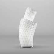 настольный светильник с волнистым абажуром