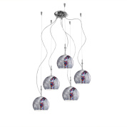 Kolarz Luna 0392.35.5.Ki.Ag подвесной светильник хром ø100cm высота 200cm 5 ламп e27