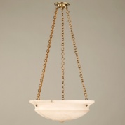 CL0029 Dyrham Alabaster Bowl Ceiling Light подвесной светильник Vaughan