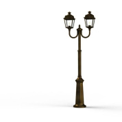 уличный фонарь с тремя рожками в бронзовом стиле