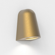 настенный светильник полусферической формы из латуни под старину