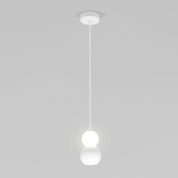 подвесной светильник с двумя шарообразными стеклянными плафонами