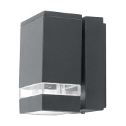 двухламповый настенный светодиодный светильник вверх вниз с прямоугольным корпусом