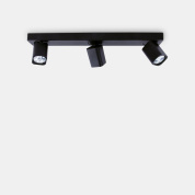 321516 Ideal Lux RUDY PL3 SQUARE NERO потолочный светильник черный
