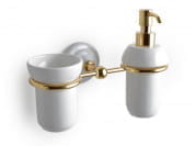 Romantic Керамический дозатор мыла для ванной / держатель для зубных щеток BLEU PROVENCE