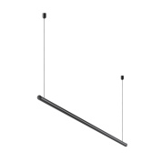 вертикальная стойка с подвесом чёрного цвета для гибкой подвесной системы трековый компонент