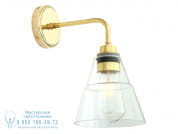 Kairi Стеклянный настенный светильник прямого света для ванной комнаты Mullan Lighting MLBWL007ANTBRSCL