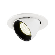 1005912 SLV NUMINOS® GIMBLE S DL светильник встраиваемый 250мА 8.6Вт с LED 4000K, 730лм, 20°, белый/черный
