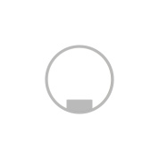 настенный светильник в виде кольца с матовым рассеивателем белого цвета