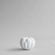 243024 101 Copenhagen Bloom декоративная ваза с плавными округлыми гранями белого цвета