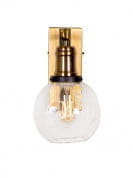 Fos Lighting Modern Industrial Chic Antique Brass &amp; Glass Goble Wall Sonce бра FOS Lighting M-Boro-6-WL1