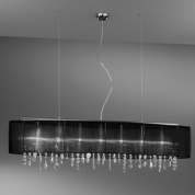 подвесной линейный светильник с цепями