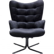 86363 Вращающееся кресло Oscar Velvet Black Kare Design
