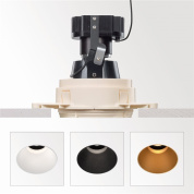 встраиваемый точечный светильник с круглым адаптером