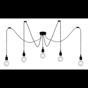 подвесной светильник с несколькими лампами на гибких проводах
