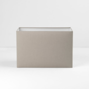 абажур из ткани вытянутый прямоугольный цвет шпаклёвки