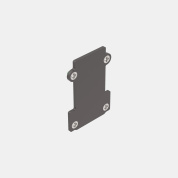 встраиваемая заглушка без отверстия для алюминиевого профиля