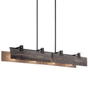 Ridgewood 59" 8 Light Linear Chandelier Textured Black люстра 44181BKT Kichler