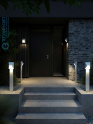 Pontio 15 настенный светильник для улицы Nordlux белый 2218171001