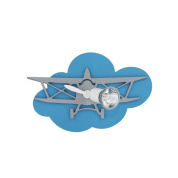 настенный светильник в виде самолета с декоративным плафоном для детской комнаты