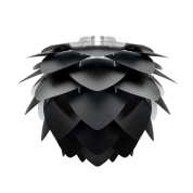 абажур из черных лепестков конической формы