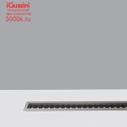 EY41 Linealuce iGuzzini Recessed Linear Luminaire – Warm White – 48 Vdc DMX512-RDM – L=907mm – Wide Flood optic - Non-slip glass cover
