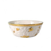 Taormina white & gold serving bowl чаша, Villari