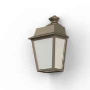 настенный фонарь с корпусом песочного цвета