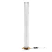 напольный светильник с вертикальной трубчатой формой и отражённым светом