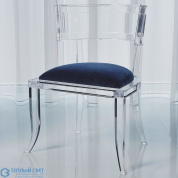 Klismos Acrylic Chair-Admiral Blue Global Views кресло