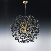 Metal Lux Astro SP tondo S современная люстра с круглым диффузором золотой; чёрный 205.180.03