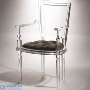 Marilyn Acrylic Arm Chair-Pewter Global Views кресло